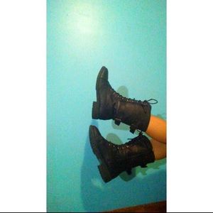 Laced Combat Boots